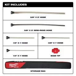 Milwaukee 49-90-2037 AIR-TIP Long Reach Flexible Micro Hose Set Attachment