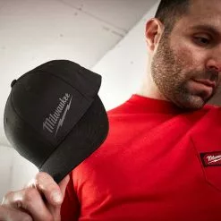 Milwaukee 504B-LXL FlexFit Lightweight Fitted Hat Black - L/XL