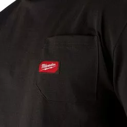 Tools & Equipment Milwaukee 601B-XL Heavy Duty Pocket T-Shirt Short Sleeve Black - XL