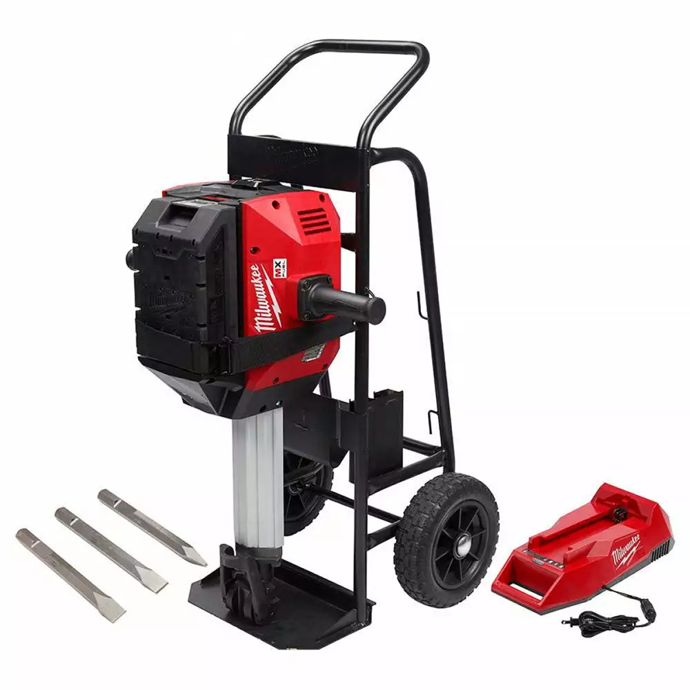 Tools & Equipment Milwaukee MXF368-1XC MX FUEL Breaker With Chisels Cart Battery Pack And Charger 3 Tools & Equipment Milwaukee MXF368-1XC MX FUEL Breaker With Chisels Cart Battery Pack And Charger