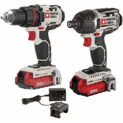 Porter-Cable PCCK602L2 20V MAX Cordless Hex Lithium-Ion 2-Tool Combo Kit Tools & Equipment
