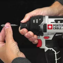 Tools & Equipment Porter-Cable PCCK640LB 20-Volt 1/4-Inch Hex Lithium Ion Impact Driver Kit