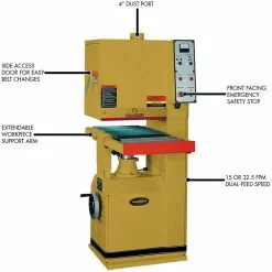 Powermatic 1632 5-Hp 230V 16" Open End Pneumatic Belt Sander W/ Combo Head Tools & Equipment