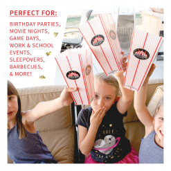 FunTime FT812 8-Ounce 3-in-1 Popcorn Portion Movie Pouch Kit - 12pk 12 FunTime FT812 8-Ounce 3-in-1 Popcorn Portion Movie Pouch Kit - 12pk