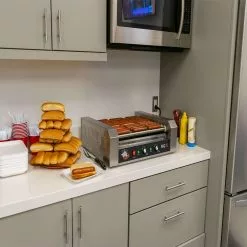 FunTime Roller Dog RDB30SS Commercial 30 Hot Dog Roller Grill Cooker Machine Home Goods