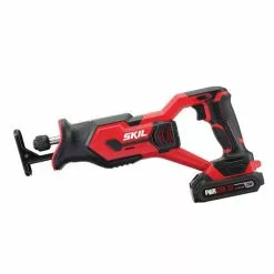 Skil CB739601 20V 4-Tool Combo Kit - Drill,Impact Driver,Reciprocating Saw,Light