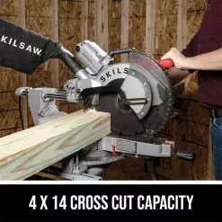 SKILSAW SPT88-02 12” Corded Worm Drive Dual Bevel Sliding Miter Saw Tools & Equipment 14 SKILSAW SPT88-02 12” Corded Worm Drive Dual Bevel Sliding Miter Saw Tools & Equipment