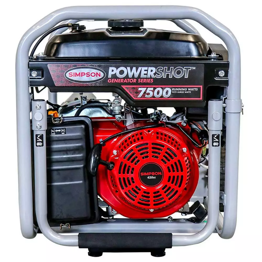 Simpson SPG7593E 120-Volt 7,500-Watt OHV Gas Powered Portable Generator - 70007 Generators By Usage 6 Simpson SPG7593E 120-Volt 7,500-Watt OHV Gas Powered Portable Generator - 70007 Generators By Usage