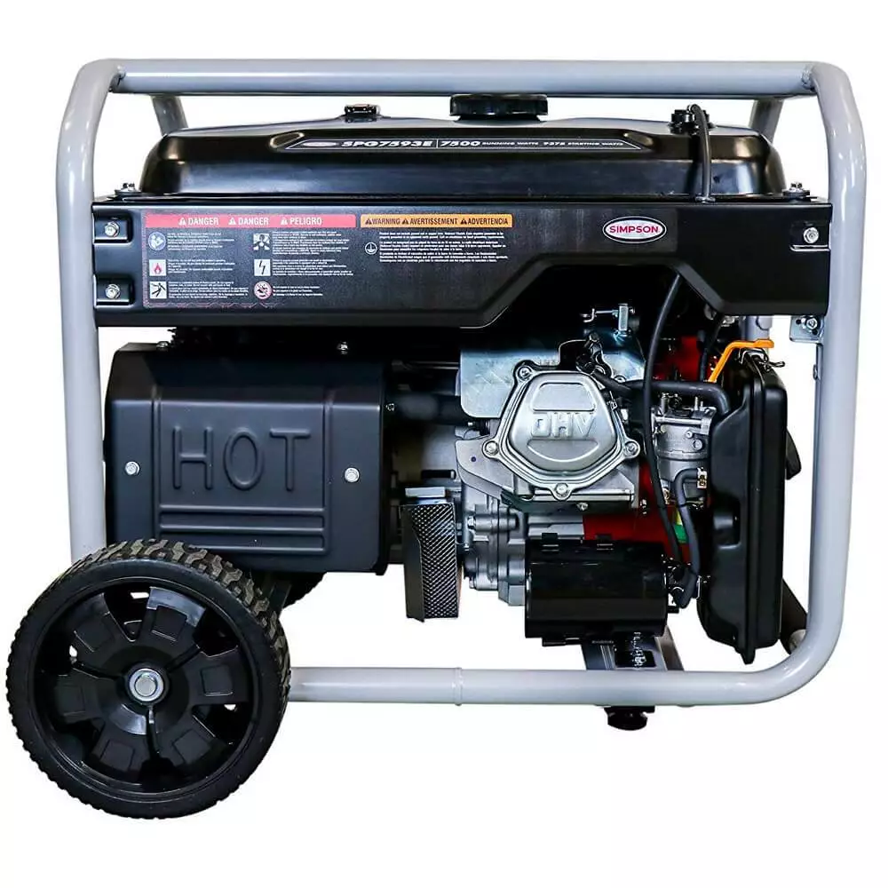 Simpson SPG7593E 120-Volt 7,500-Watt OHV Gas Powered Portable Generator - 70007 Generators By Usage 7 Simpson SPG7593E 120-Volt 7,500-Watt OHV Gas Powered Portable Generator - 70007 Generators By Usage