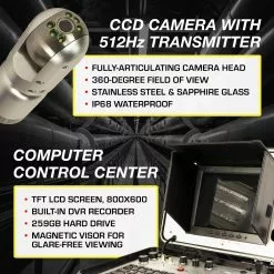 Video Snake 3288PT-1 393' Pipe 360 Degree Inspection Camera W/ Joystick