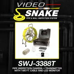 Tools & Equipment Video Snake 3388T 196' Self Leveling Pipe Inspection Camera W/ Transmitter