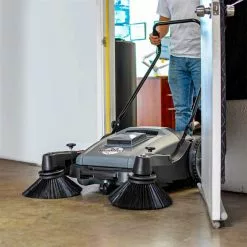 Tools & Equipment Tomahawk Power TOS38 38" Walk Behind Push Sweeper W/ Triple Power Side Brooms