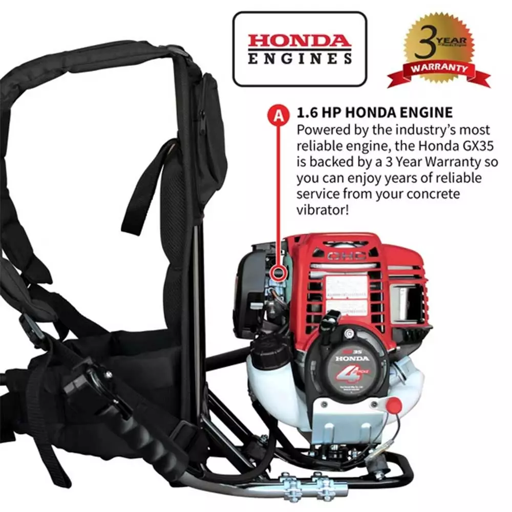 Tools & Equipment Tomahawk Power TVIBH+TVW10-P 1.6 HP Honda Concrete Vibrator W/ 10' Whip Backpack 12 Tools & Equipment Tomahawk Power TVIBH+TVW10-P 1.6 HP Honda Concrete Vibrator W/ 10' Whip Backpack