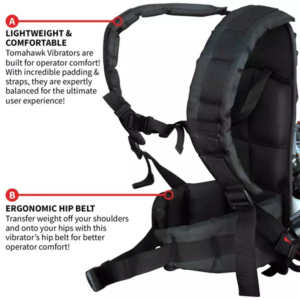 Tools & Equipment Tomahawk Power TVIBH+TVW10-P 1.6 HP Honda Concrete Vibrator W/ 10' Whip Backpack 8 Tools & Equipment Tomahawk Power TVIBH+TVW10-P 1.6 HP Honda Concrete Vibrator W/ 10' Whip Backpack