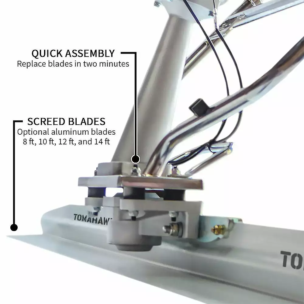 Tomahawk Power TVSA-H + TSB8-P 8ft Blade 1.8 HP GX35 Honda Power Screed Tool 6 Tomahawk Power TVSA-H + TSB8-P 8ft Blade 1.8 HP GX35 Honda Power Screed Tool