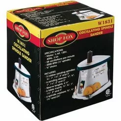 Shop Fox W1831 Oscillating Spindle Sander W/ 5 Rubber Sanding Drums & 6 Sleeves Sanders