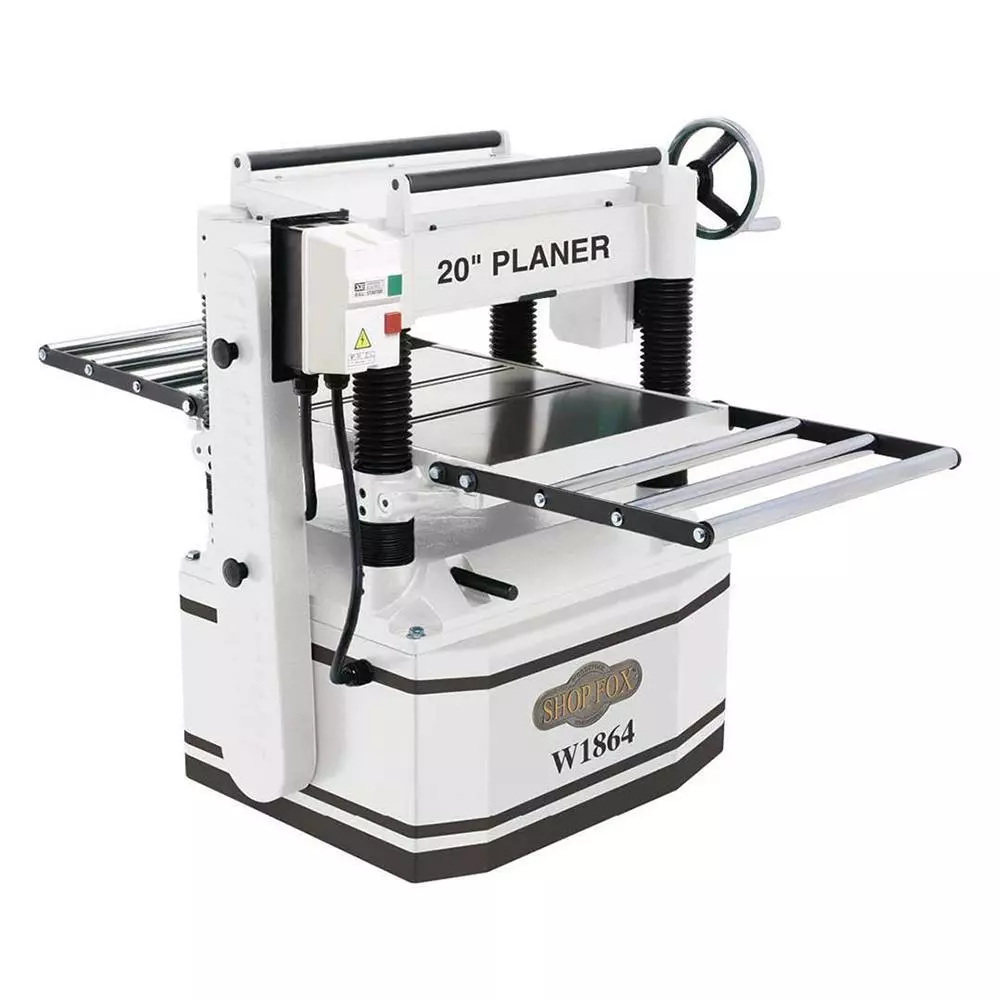 Tools & Equipment Shop Fox W1864 20-Inch 5-Hp Top-Mounted Cast-Iron Four-Knife Planer 3 Tools & Equipment Shop Fox W1864 20-Inch 5-Hp Top-Mounted Cast-Iron Four-Knife Planer