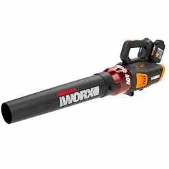 Lawn & Outdoor Power Worx WG584 40 Volt 95 Mph 470 Cfm Power Share Brushless Turbine Leaf Blower Kit