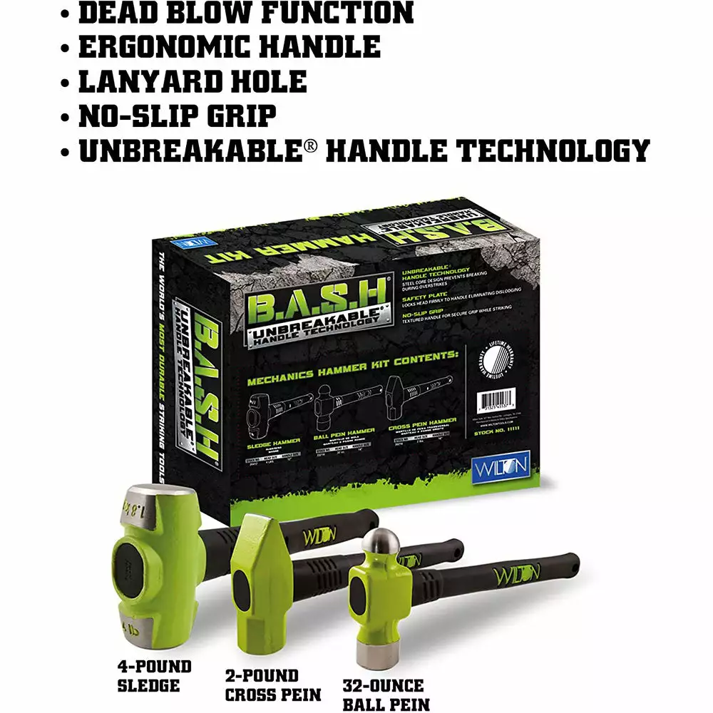 Tools & Equipment WILTON 11111 B.A.S.H Mechanics Hammer Kit W/ 20412, 33214, 30216 4 Tools & Equipment WILTON 11111 B.A.S.H Mechanics Hammer Kit W/ 20412, 33214, 30216