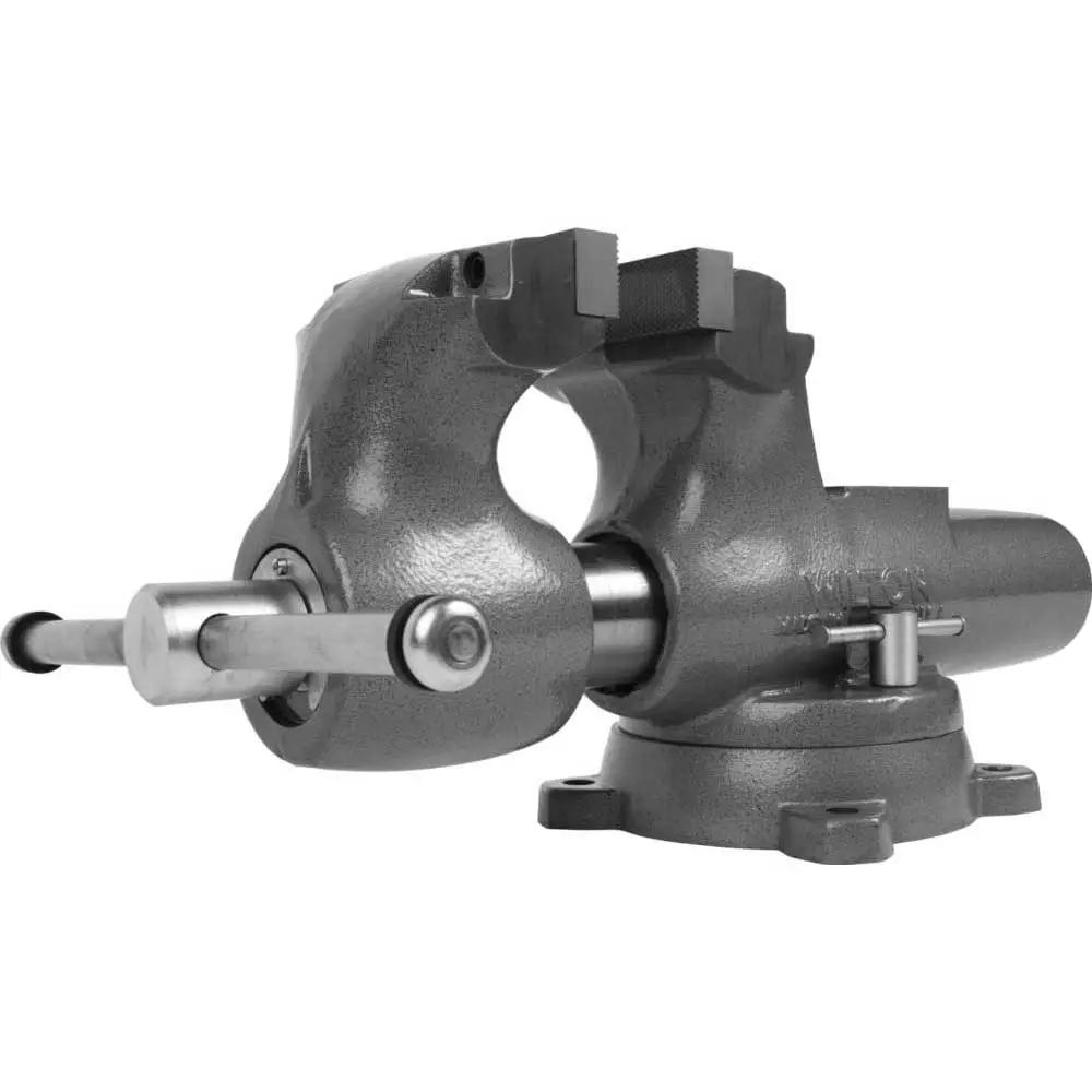 Wilton 28833 6" Machanist Durable Jaw Round Channel Vise W/ Swivel Base 3 Wilton 28833 6" Machanist Durable Jaw Round Channel Vise W/ Swivel Base