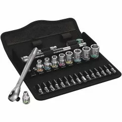 Wera 05004017001 8100 SA Zyklop 1/4" Heavy Duty Metal Metric Ratchet Set - 28 PC Tools & Equipment