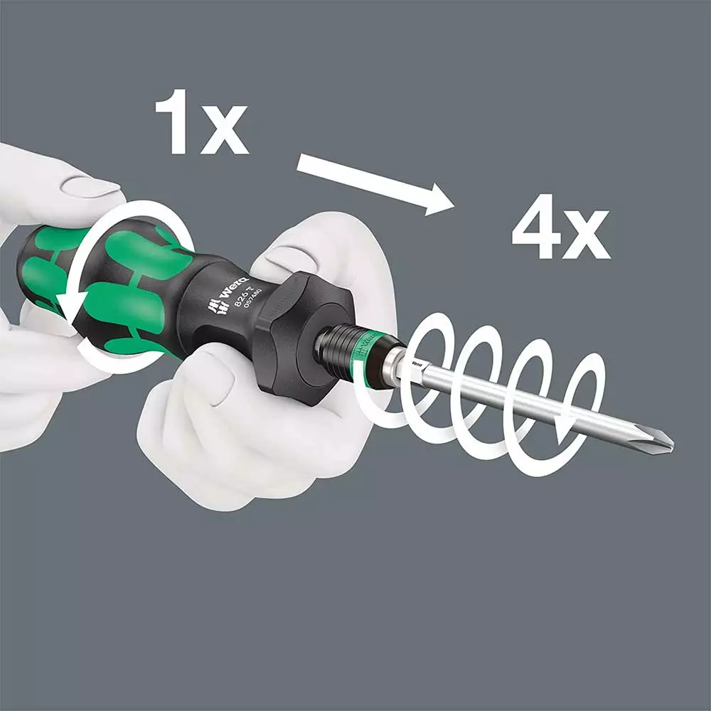 Wera 05057483001 Kraftform Kompakt Turbo Imperial Screwdriver Set - 19 PC 6 Wera 05057483001 Kraftform Kompakt Turbo Imperial Screwdriver Set - 19 PC