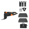 WORX WX679L.1 Oscillating Multi Tool W/ Universal Fit System 29 Accessories