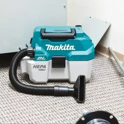 Tools & Equipment Makita XCV11T 18 Volt 5.0Ah X2 LXT 2 Gallon HEPA Wet/Dry Dust Vacuum Kit