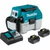 Tools & Equipment Makita XCV11T 18 Volt 5.0Ah X2 LXT 2 Gallon HEPA Wet/Dry Dust Vacuum Kit