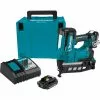 Makita XNB02RJ 18 Volt 2-1/2 Inch 2.0Ah 16 Gauge Straight Finish Nailer Kit