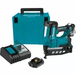 Makita XNB02RJ 18 Volt 2-1/2 Inch 2.0Ah 16 Gauge Straight Finish Nailer Kit