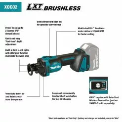 Tools & Equipment Makita XOC02Z 18V LXT Brushless Cordless Cut-Out Tool AWS Capable - Bare Tool