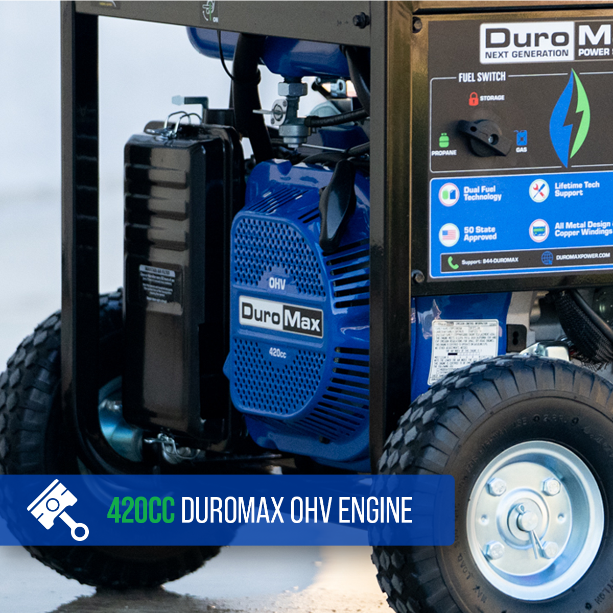 Dual Fuel Generators DuroMax XP10000DX 10,000 Watt Dual Fuel Gas Propane Portable Generator W/ CO Alert 13 Dual Fuel Generators DuroMax XP10000DX 10,000 Watt Dual Fuel Gas Propane Portable Generator W/ CO Alert