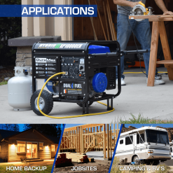 DuroMax XP10000EH 10,000 Watt Portable Dual Fuel Gas Propane Generator