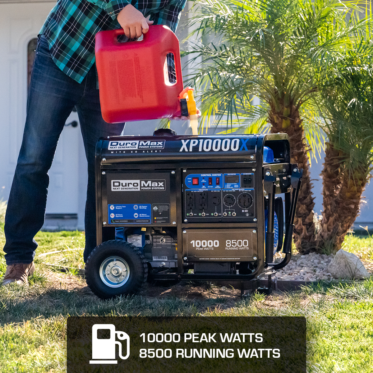 DuroMax XP10000X 10,000 Watt Gasoline Portable Generator W/ CO Alert Gasoline Generators 5 DuroMax XP10000X 10,000 Watt Gasoline Portable Generator W/ CO Alert Gasoline Generators