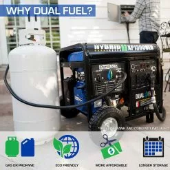 Dual Fuel Generators DuroMax XP13000EH 13,000 Watt Portable Dual Fuel Gas Propane Generator 20 Dual Fuel Generators DuroMax XP13000EH 13,000 Watt Portable Dual Fuel Gas Propane Generator
