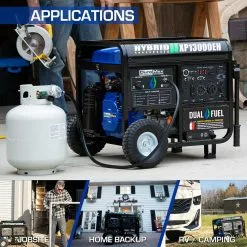 Dual Fuel Generators DuroMax XP13000EH 13,000 Watt Portable Dual Fuel Gas Propane Generator 22 Dual Fuel Generators DuroMax XP13000EH 13,000 Watt Portable Dual Fuel Gas Propane Generator