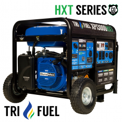 Gasoline Generators DuroMax XP13000HXT 13,000 Watt Electric Start Tri-Fuel Portable Generator W/ CO Alert