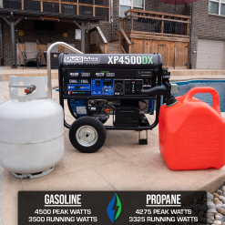 DuroMax XP4500DX 4,500 Watt Dual Fuel Gas Propane Portable Generator W/ CO Alert Dual Fuel Generators