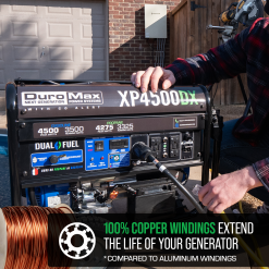 DuroMax XP4500DX 4,500 Watt Dual Fuel Gas Propane Portable Generator W/ CO Alert Dual Fuel Generators