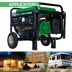 DuroMax XP4850EH 4,850 Watt Portable Dual Fuel Gas Propane Powered Generator Dual Fuel Generators