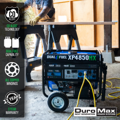 DuroMax XP4850HX 4,850 Watt Portable Dual Fuel Gas Propane CO Alert Generator Gasoline Generators 20 DuroMax XP4850HX 4,850 Watt Portable Dual Fuel Gas Propane CO Alert Generator Gasoline Generators
