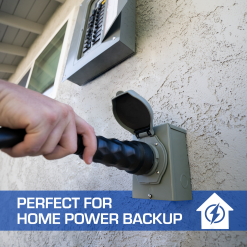 Generator Accessories DuroMax XP5015GC 50-Amp 15-Foot 6-Gauge 14-50 CS6364 Heavy Duty Generator Power Cord For Home Power Backup, Black