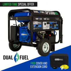 DuroMax XP5500HX 5,500 Watt Portable Dual Fuel Gas Propane CO Alert Generator