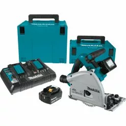 Makita XPS01PMJ 36V 2X 18V LXT 6-1/2" Li-Ion Brushless Plunge Circular Saw Kit Tools & Equipment