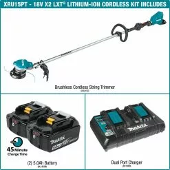 Lawn & Outdoor Power Makita XRU15PT 18V X2 (36V) LXT Lithium-Ion Brushless String Trimmer Kit