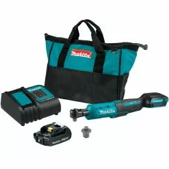 Tools & Equipment Makita XRW01SR1 18V LXT 3/8"-1/4" Square Drive Li-Ion Cordless Ratchet Kit