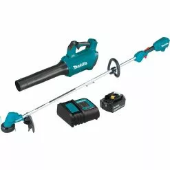 Makita XT287SM1 18V LXT Li-Ion Brushless Cordless Trimmer/Blower Combo Kit Tools & Equipment