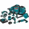 Tools & Equipment Makita XT801X1 18V LXT Lithium-Ion Cordless 8-Pc. Combo Kit (3.0Ah) 1 Tools & Equipment Makita XT801X1 18V LXT Lithium-Ion Cordless 8-Pc. Combo Kit (3.0Ah)