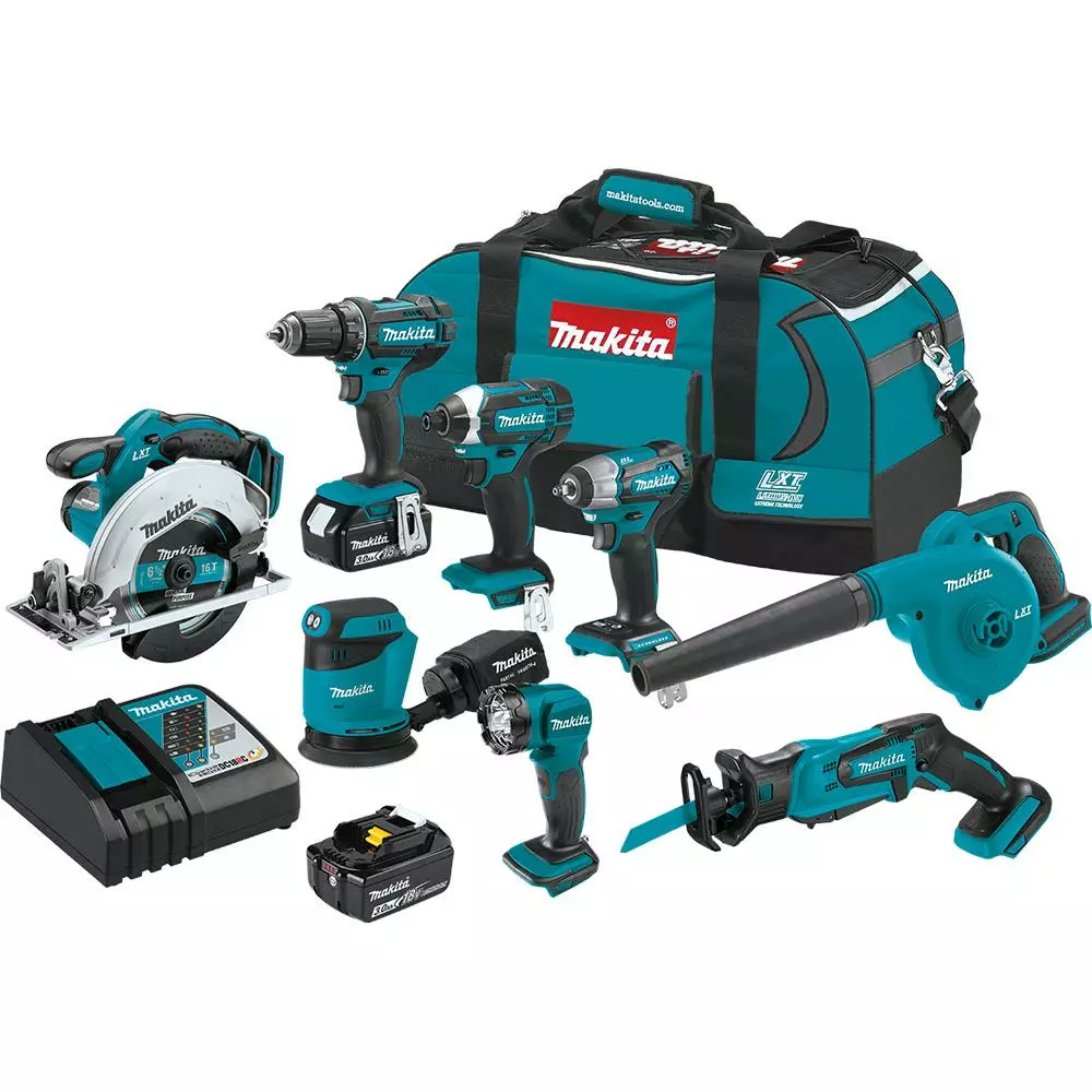 Tools & Equipment Makita XT801X1 18V LXT Lithium-Ion Cordless 8-Pc. Combo Kit (3.0Ah) 3 Tools & Equipment Makita XT801X1 18V LXT Lithium-Ion Cordless 8-Pc. Combo Kit (3.0Ah)
